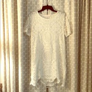White lace dress